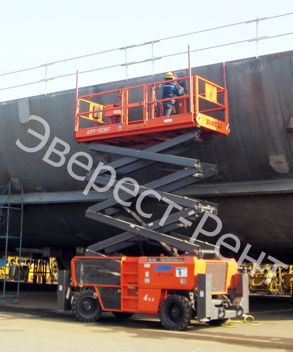 Арендовать аренда ножничного электрического подъемника dingli jcpt1523dcb в Краснодаре