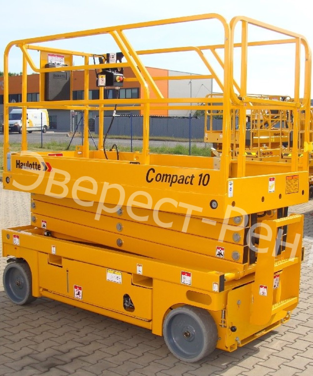 Арендовать аренда ножничного электрического подъемника haulotte compact 10 в Краснодаре