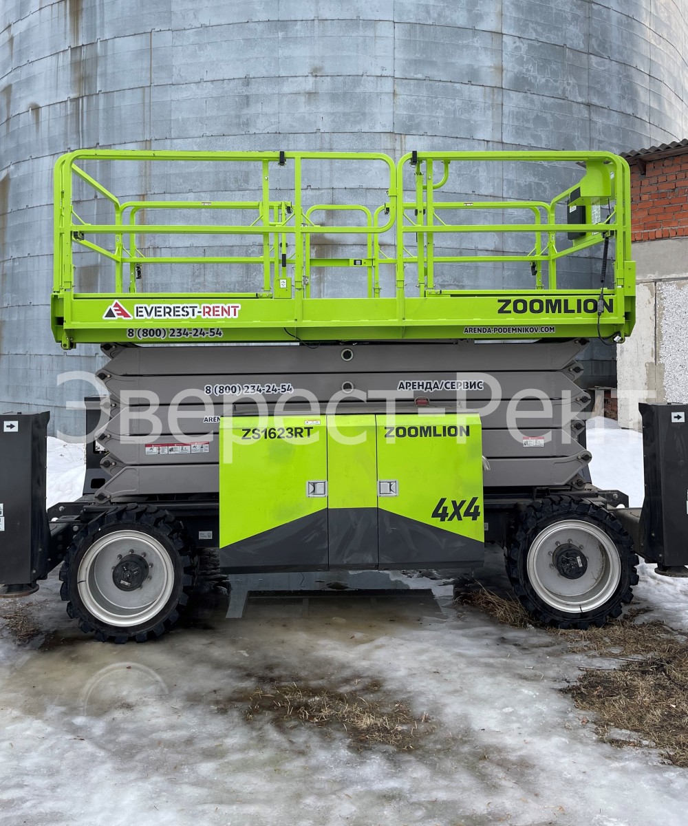 Арендовать аренда ножничного дизельного подъемника zoomlion zs1623rt в Краснодаре