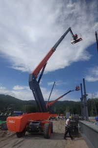 Арендовать аренда телескопического дизельного подъемника dingli bt22rt в Краснодаре